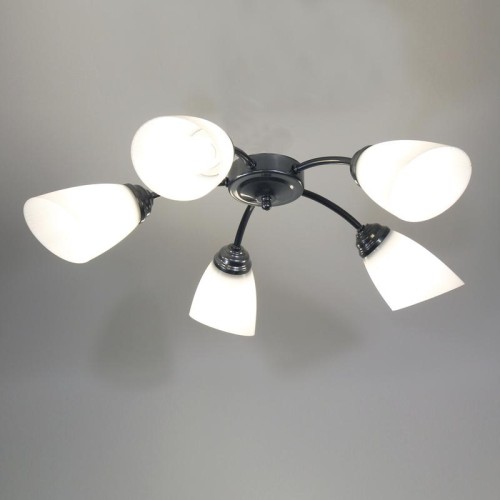 Светильник "Китти" 151 (плафон П0475) НПБ 01-5х60-134 Е27 ИУ хром Элетех 1005404453