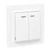 Выключатель 2-кл. СП Минск 10А IP20 с индикатором бел. Basic EKF ERV10-123-10