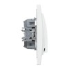 Выключатель 2-кл. СП Минск 10А IP20 с индикатором бел. Basic EKF ERV10-123-10