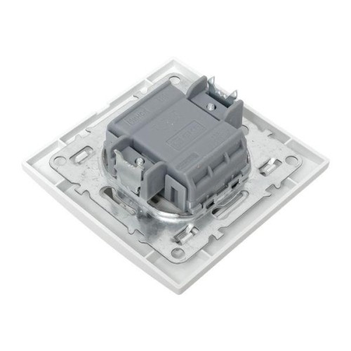 Выключатель 2-кл. СП Минск 10А IP20 с индикатором бел. Basic EKF ERV10-123-10