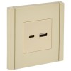 Розетка USB A+C 18Вт FORTE&PIANO FP451 ваниль IEK FP-U22-018-K10