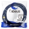Патч-корд S/FTP кат.8 PC-SSTP-RJ45-Cat.8-5m-LSZH 2xRJ45/8p8c экранир. LSZH (40G 2000 MHz) 5м син. Ca