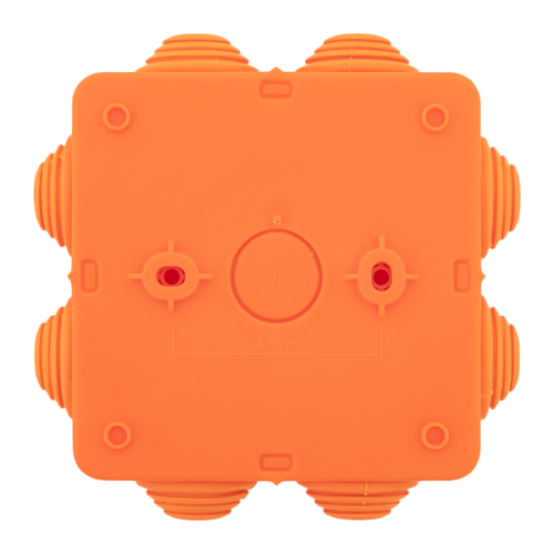 Коробка огнестойкая E45 85х85х40мм IP55 с клеммниками 4 полюса 0.5-4кв.мм HF EKF plc-kmfr-85-404