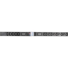 Блок розеток вертикальный Rem-32 на 2 контура по 10 IEC 60320 C13 5 IEC 60320 C19 с авт. и амп. 2х16