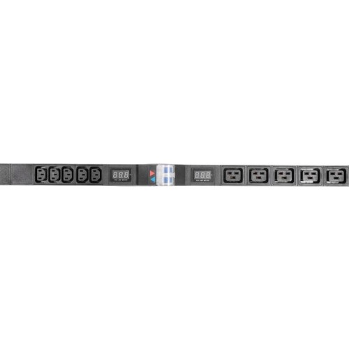 Блок розеток вертикальный Rem-32 на 2 контура по 10 IEC 60320 C13 5 IEC 60320 C19 с авт. и амп. 2х16