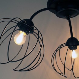 Светильник "Долли" 131 НПБ 01-3х60-198 Е27 ИУ черн. муар Элетех 1005404562