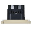Розетка FORTE&PIANO FP445 16А USB A+A 3.1А с заземл. защ. шторки винт. крепл. ваниль IEK FP-R14-16-U