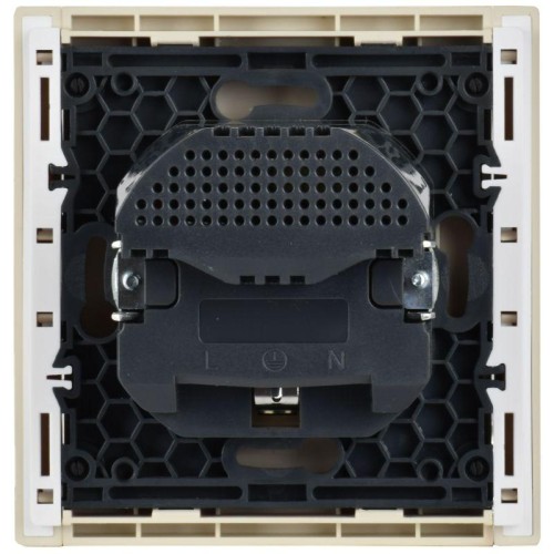 Розетка FORTE&PIANO FP445 16А USB A+A 3.1А с заземл. защ. шторки винт. крепл. ваниль IEK FP-R14-16-U
