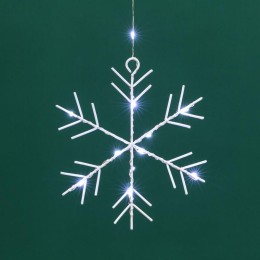 Гирлянда светодиодный занавес из росы с фигурами снежинок IP20 USB + пульт управления бел. Neon-Nigh
