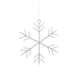 Гирлянда светодиодный занавес из росы с фигурами снежинок IP20 USB + пульт управления бел. Neon-Nigh