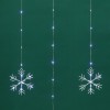 Гирлянда светодиодный занавес из росы с фигурами снежинок IP20 USB + пульт управления бел. Neon-Nigh