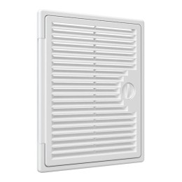 Люк-дверца Декофот ревизионная накладная 200х250мм с ручкой-задвижкой АБС бел. EVECS 2025ДФ