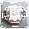 Переключатель проходной 1-кл. СП W59 10А IP20 10AX с подсветкой механизм бел. SE VS610-157-1-86
