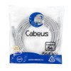 Патч-корд U/UTP кат.5E PC-UTP-RJ45-Cat.5e-10m 2xRJ45/8p8c неэкранир. PVC 10м сер. Cabeus 7699c