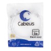 Патч-корд U/UTP кат.5E PC-UTP-RJ45-Cat.5e-0.5m-WH 2xRJ45/8p8c неэкранир. PVC 0.5м бел. Cabeus 7665c