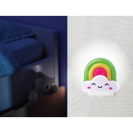 Светильник светодиодный NL-177 "Радуга" 220В ночник с выкл. бел. Camelion 12533