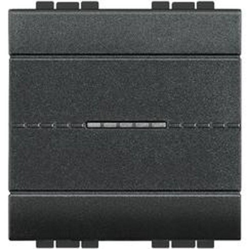 Переключатель аксиальный 1-кл. 2мод. СП LivingLight 10А IP20 250В авт. клеммы антрацит Leg BTC L4053