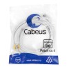 Патч-корд U/UTP кат.5E PC-UTP-RJ45-Cat.5e-3m-WH 2xRJ45/8p8c неэкранир. PVC 3м бел. Cabeus 7682c