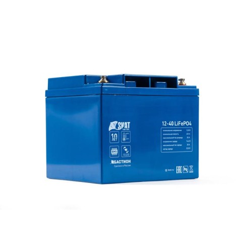 Аккумулятор 12В 40 А.ч Li-Ion Skat i-Battery 12-40 LiFePO4 Бастион 649