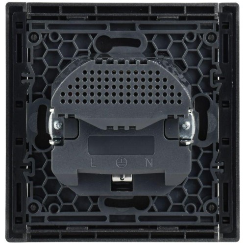 Розетка FORTE&PIANO FP545 16А USB A+A 3.1А с заземл. защ. шторки винт. крепл. сталь IEK FP-R14-16-U2