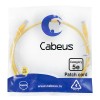 Патч-корд U/UTP кат.5E PC-UTP-RJ45-Cat.5e-1m-YL 2xRJ45/8p8c неэкранир. PVC 1м желт. Cabeus 7673c