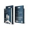 Кабель USB-A-Lightning для Apple 2.4А 1м бел. нейлон. оплетка Rexant 18-7061