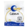 Патч-корд U/UTP кат.5E PC-UTP-RJ45-Cat.5e-0.5m-YL-LSZH 2xRJ45/8p8c неэкранир. LSZH 0.5м желт. Cabeus