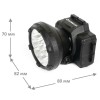 Фонарь аккумуляторный налобный LED5363 9LED 2 режима 220В пластик. черн. (бокс) Ultraflash 11257