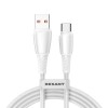 Кабель USB-A-Type-C 5А 100Вт 1м бел. нейлон. оплетка Rexant 18-7067