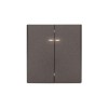Выключатель 2-кл. СП STRONG MIELE 10А с подсветкой графит Kranz KR-78-0714-6