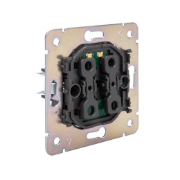 Выключатель 2-кл. СП STRONG MIELE 10А с подсветкой графит Kranz KR-78-0714-6