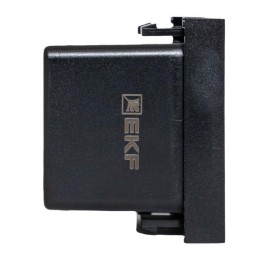 Розетка USB 2-м A+C 2.1А без индикатора черн. матов. EKF E2MR2B-21USB-10-AC