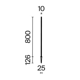 Светильник Spear 1Вт 3000К IP65 ландшафтный Maytoni O441FL-L1GF3K1