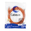 Патч-корд U/UTP кат.5E PC-UTP-RJ45-Cat.5e-2m-OR-LSZH 2xRJ45/8p8c неэкранир. LSZH 2м оранж. Cabeus 95