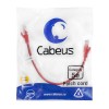 Патч-корд U/UTP кат.5E PC-UTP-RJ45-Cat.5e-0.3m-RD 2xRJ45/8p8c неэкранир. PVC 0.3м красн. Cabeus 7660