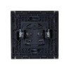 Розетка 1-м СП FORTE&PIANO FP517 10А без заземл. защ. шторки винт. крепл. сталь IEK FP-R13-10-K46