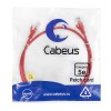 Патч-корд U/UTP кат.5E PC-UTP-RJ45-Cat.5e-1m-RD 2xRJ45/8p8c неэкранир. PVC 1м красн. Cabeus 7674c