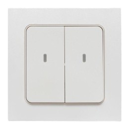 Выключатель 2-кл. Стокгольм Умный беспроводной бел. Zigbee Сonnect EKF RCV-ST2-WS-ZB