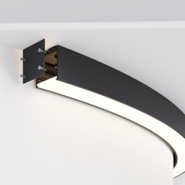 Профиль радиусный 35х35 d1500мм 1/4 круга черн. Maytoni ALM-3535R-B-D-90град.-1.5M