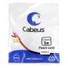 Патч-корд U/UTP кат.5E PC-UTP-RJ45-Cat.5e-0.15m-RD 2xRJ45/8p8c неэкранир. PVC 0.15м красн. Cabeus 89