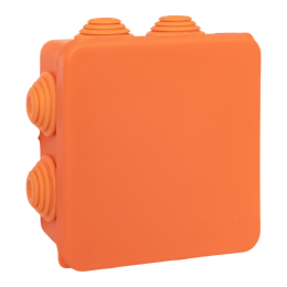 Коробка огнестойкая E45 85х85х40мм IP55 с клеммниками 5 полюсов 0.5-10кв.мм HF EKF plc-kmfr-85-510