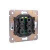 Выключатель 2-кл. СП STRONG MIELE 10А с подсветкой жемчуг Kranz KR-78-0714-4