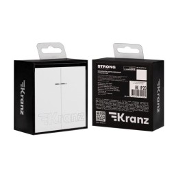 Выключатель 2-кл. СП STRONG MIELE 10А с подсветкой жемчуг Kranz KR-78-0714-4
