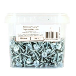 Саморез "клопы" 4.2х16мм ведро (уп.1000шт) Партнер 30248