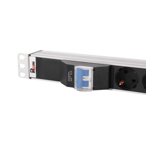 Блок розеток вертикальный Rem-32 без шнура с авт. инд. 20 IEC 60320 C13 10 IEC 60320 C19 32А алюм. 3