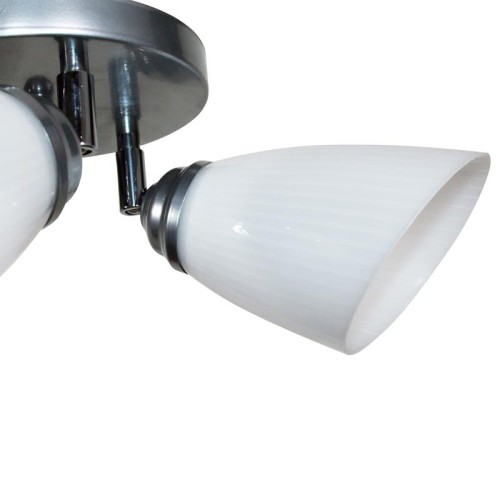 Светильник "Сатурн" 1317 хром (плафон П0475) НПБ 01-3х60-176 Е27 ИУ Элетех 1005404614