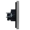 Розетка СП FORTE&PIANO FP513 16А с заземл. защ. шторки безвинт. крепл. сталь IEK FP-R14-16-1-K46