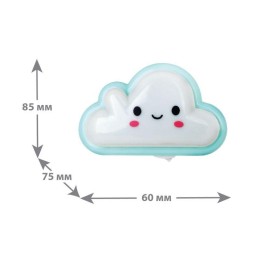 Светильник светодиодный NL-178 "Облако" 220В ночник с выкл. бел. Camelion 12534