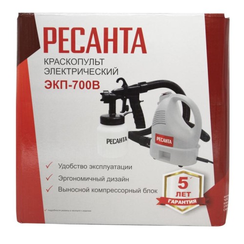 Краскопульт электрический ЭКП-700В Ресанта 75/17/2