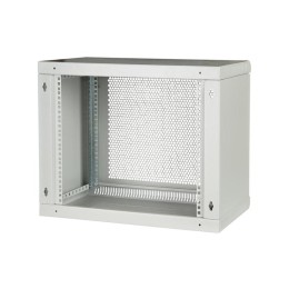Шкаф телекоммуникационный настенный разборный 19дюйм 9U (600х550) ШТ-НСр-9U-600-550-П дверь перфорир